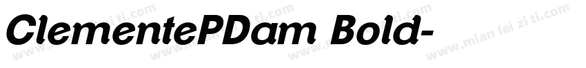 ClementePDam Bold字体转换